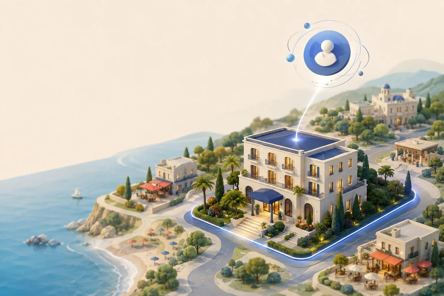 A hospitality business anchored in its destination as its owner connects its place identity to GoVisit.